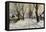 Winter in the Village-Walter Moras-Framed Premier Image Canvas