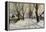 Winter in the Village-Walter Moras-Framed Premier Image Canvas