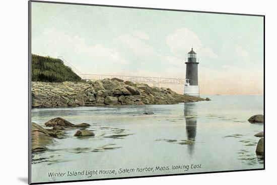 Winter Island Lighthouse, Salem Harbor-null-Mounted Art Print