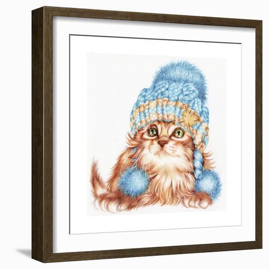 Winter Kitten-Karen Middleton-Framed Giclee Print