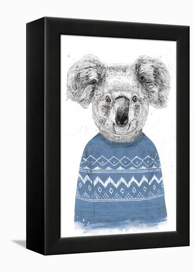 Winter Koala (Blue)-Balazs Solti-Framed Premier Image Canvas