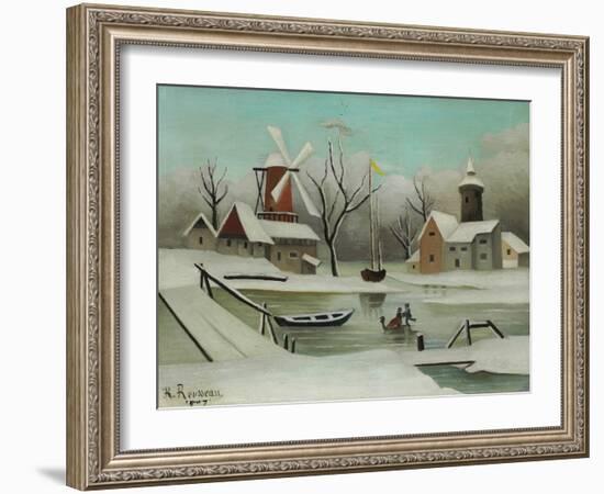 Winter (L'Hiver), 1907-Henri Rousseau-Framed Giclee Print