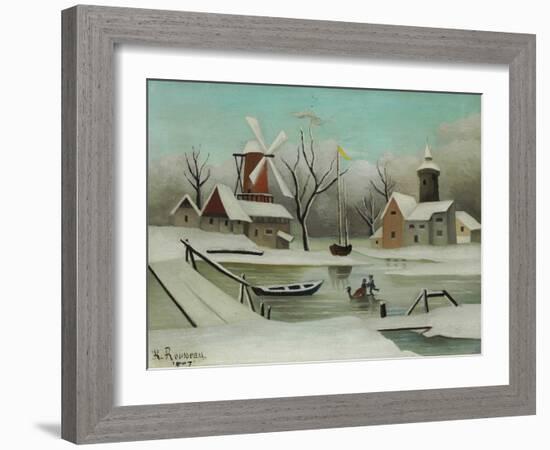 Winter (L'Hiver), 1907-Henri Rousseau-Framed Giclee Print