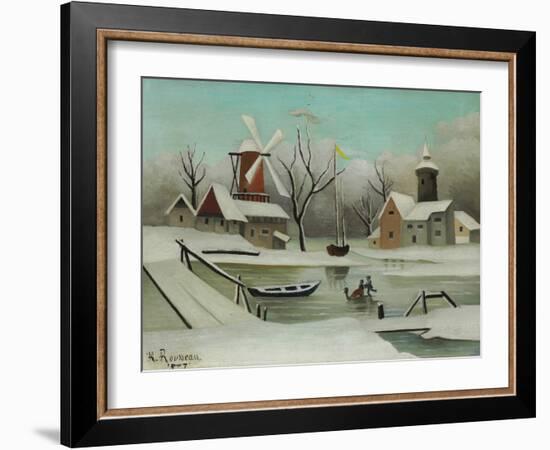 Winter (L'Hiver), 1907-Henri Rousseau-Framed Giclee Print