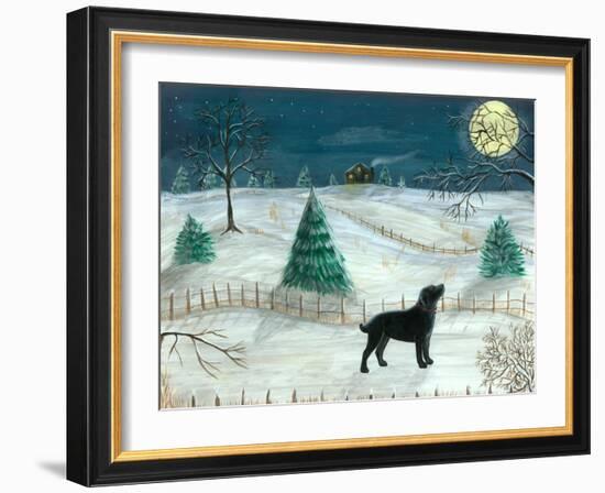 Winter Labrador-Tina Nichols-Framed Giclee Print