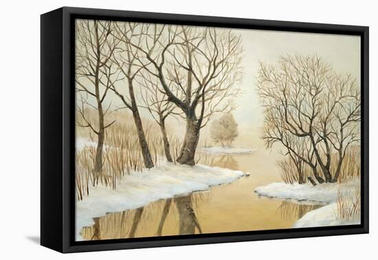 Winter Lake-Arnie Fisk-Framed Stretched Canvas