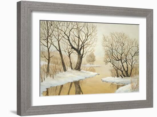 Winter Lake-Arnie Fisk-Framed Art Print