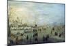 Winter Landscape, 1630-1634-Hendrick Avercamp-Mounted Giclee Print