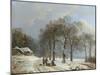 Winter Landscape, 1835-38-Barend Cornelis Koekkoek-Mounted Art Print