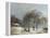 Winter Landscape, 1835-38-Barend Cornelis Koekkoek-Framed Stretched Canvas