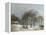 Winter Landscape, 1835-8-Barend Cornelis Koekkoek-Framed Premier Image Canvas