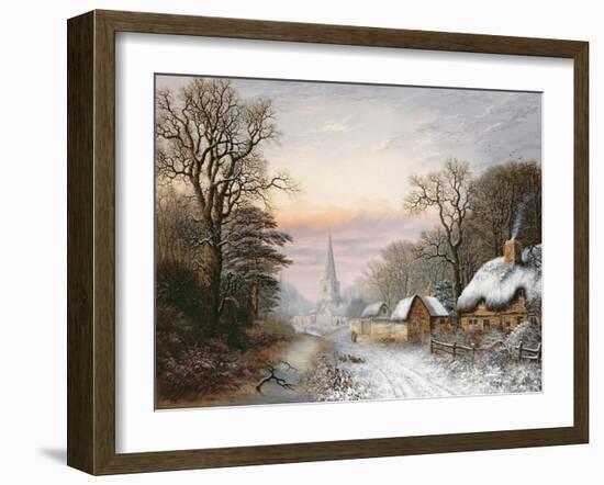 Winter Landscape, 1869-Charles Leaver-Framed Giclee Print