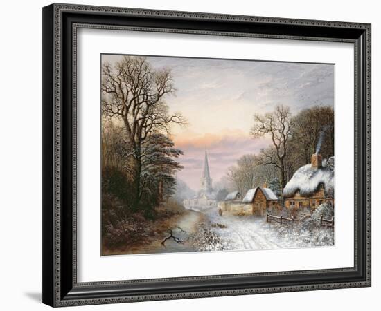 Winter Landscape, 1869-Charles Leaver-Framed Giclee Print