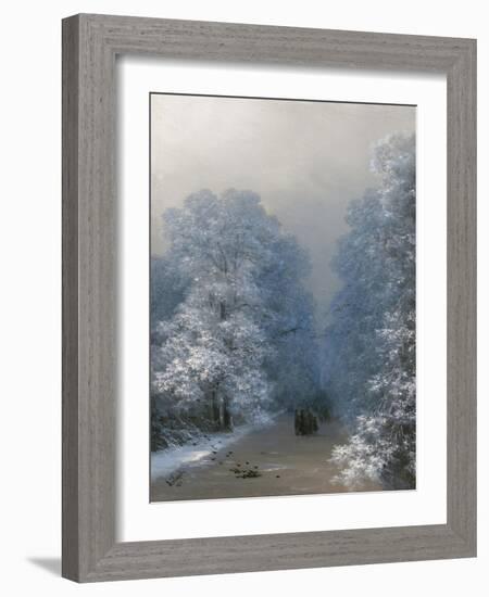 Winter Landscape, 1876-Ivan Konstantinovich Aivazovsky-Framed Giclee Print