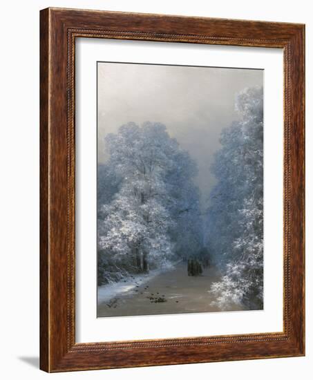 Winter Landscape, 1876-Ivan Konstantinovich Aivazovsky-Framed Giclee Print