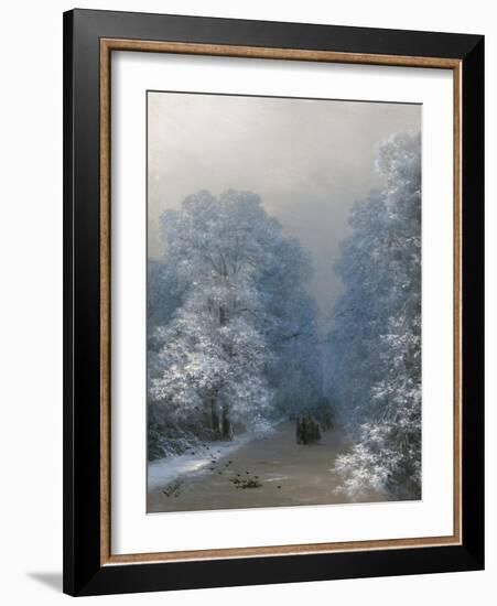 Winter Landscape, 1876-Ivan Konstantinovich Aivazovsky-Framed Giclee Print