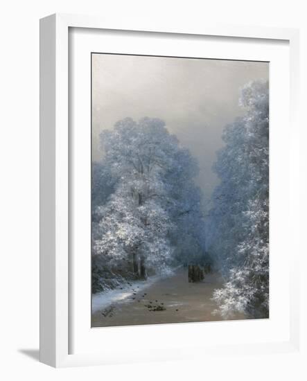 Winter Landscape, 1876-Ivan Konstantinovich Aivazovsky-Framed Giclee Print