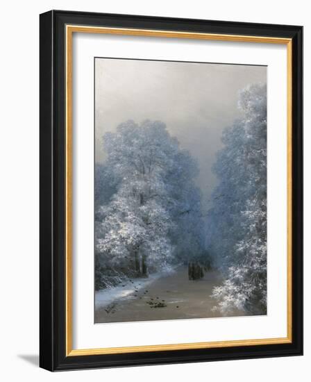 Winter Landscape, 1876-Ivan Konstantinovich Aivazovsky-Framed Giclee Print