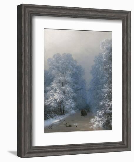 Winter Landscape, 1876-Ivan Konstantinovich Aivazovsky-Framed Giclee Print