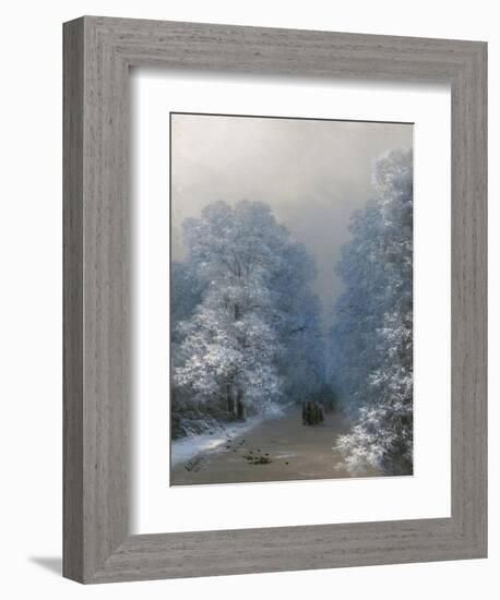 Winter Landscape, 1876-Ivan Konstantinovich Aivazovsky-Framed Giclee Print