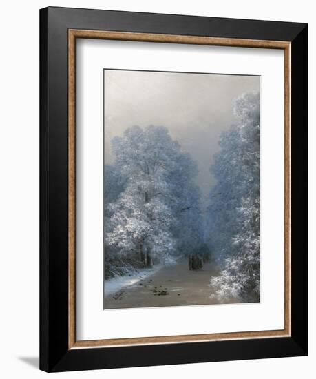 Winter Landscape, 1876-Ivan Konstantinovich Aivazovsky-Framed Giclee Print