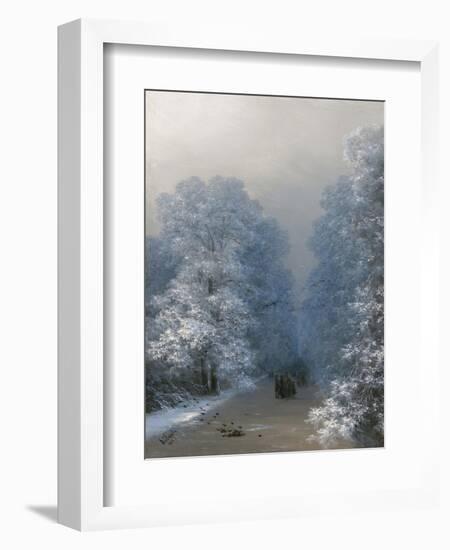 Winter Landscape, 1876-Ivan Konstantinovich Aivazovsky-Framed Giclee Print