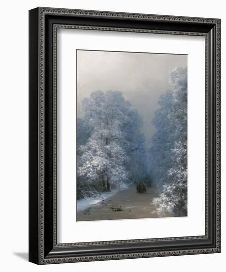 Winter Landscape, 1876-Ivan Konstantinovich Aivazovsky-Framed Giclee Print