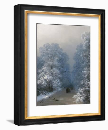 Winter Landscape, 1876-Ivan Konstantinovich Aivazovsky-Framed Giclee Print