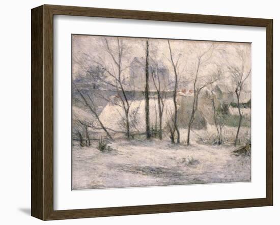 Winter Landscape, 1879-Paul Gauguin-Framed Giclee Print