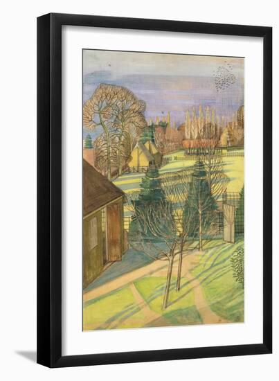 Winter Landscape, 1914 (Pen & Ink and W/C on Paper)-Paul Nash-Framed Giclee Print