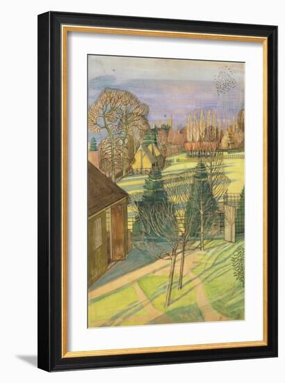 Winter Landscape, 1914 (Pen & Ink and W/C on Paper)-Paul Nash-Framed Giclee Print