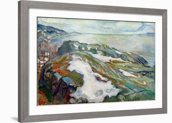 Winter Landscape, 1915-Edvard Munch-Framed Giclee Print