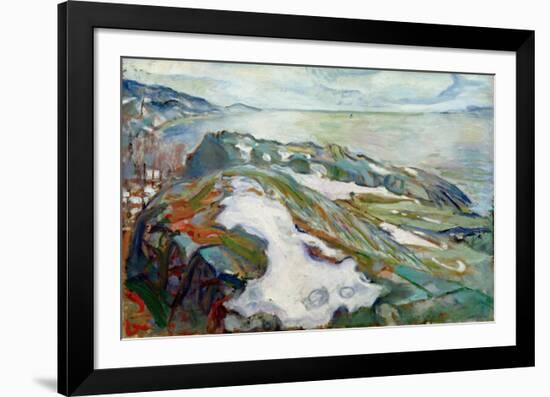 Winter Landscape, 1915-Edvard Munch-Framed Giclee Print