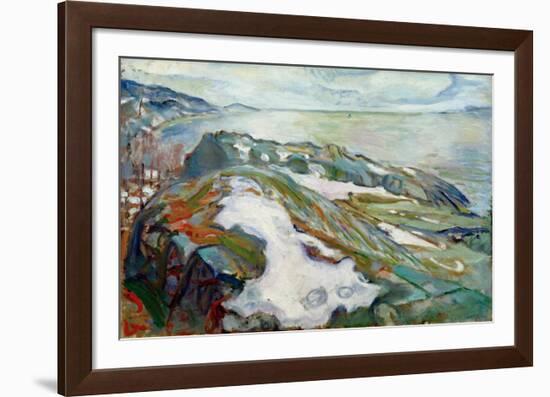 Winter Landscape, 1915-Edvard Munch-Framed Giclee Print