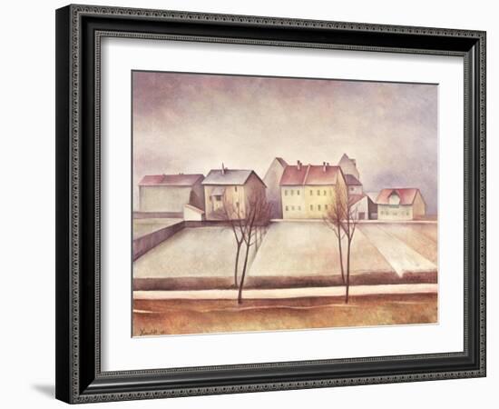 Winter Landscape, 1921-Alexander Kanoldt-Framed Giclee Print