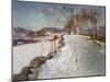Winter Landscape at Lillehammer, 1906-Fritz Thaulow-Mounted Giclee Print