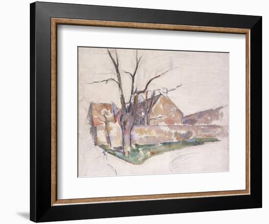 Winter Landscape, C.1885-Paul Cézanne-Framed Giclee Print