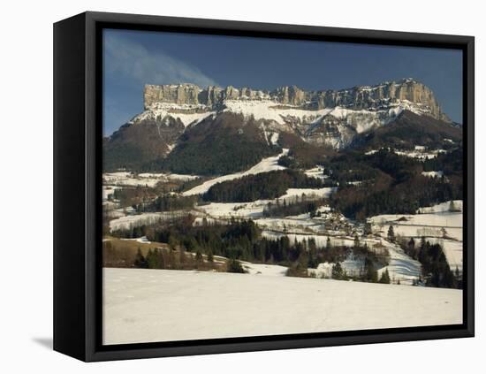 Winter Landscape in the Chartreuse Near Chambery, Rhone Alpes, French Alps, France-Michael Busselle-Framed Premier Image Canvas