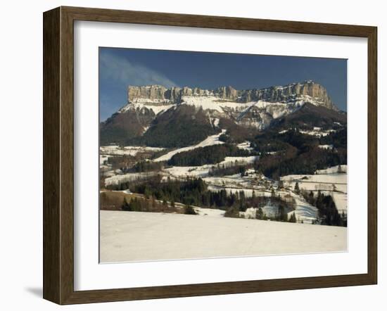 Winter Landscape in the Chartreuse Near Chambery, Rhone Alpes, French Alps, France-Michael Busselle-Framed Photographic Print