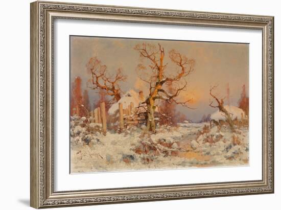 Winter Landscape in the Evening Sun-Juli Julievich Klever-Framed Giclee Print