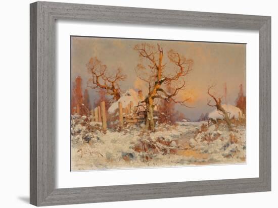 Winter Landscape in the Evening Sun-Juli Julievich Klever-Framed Giclee Print
