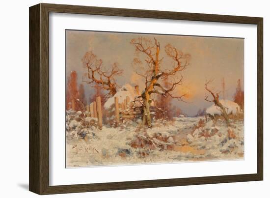 Winter Landscape in the Evening Sun-Juli Julievich Klever-Framed Giclee Print