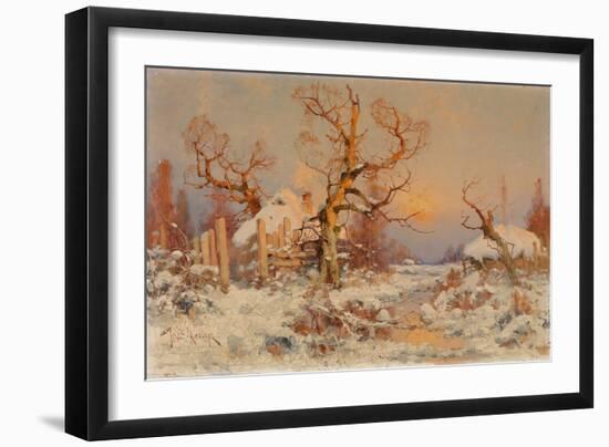 Winter Landscape in the Evening Sun-Juli Julievich Klever-Framed Giclee Print