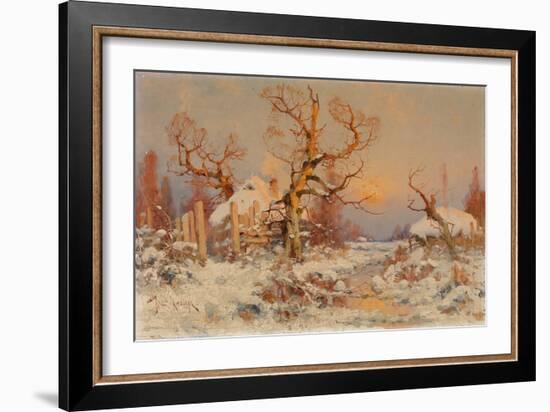 Winter Landscape in the Evening Sun-Juli Julievich Klever-Framed Giclee Print