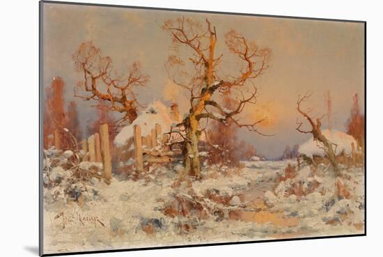 Winter Landscape in the Evening Sun-Juli Julievich Klever-Mounted Giclee Print