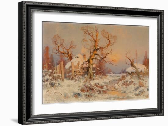 Winter Landscape in the Evening Sun-Juli Julievich Klever-Framed Giclee Print