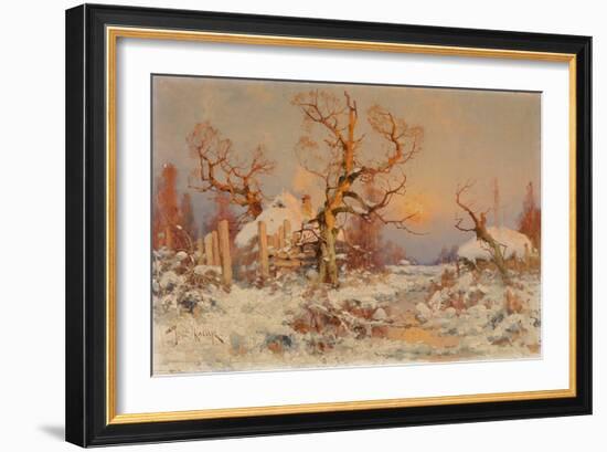 Winter Landscape in the Evening Sun-Juli Julievich Klever-Framed Giclee Print