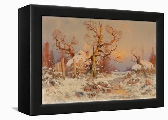 Winter Landscape in the Evening Sun-Juli Julievich Klever-Framed Premier Image Canvas