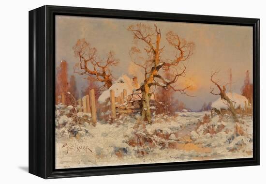 Winter Landscape in the Evening Sun-Juli Julievich Klever-Framed Premier Image Canvas