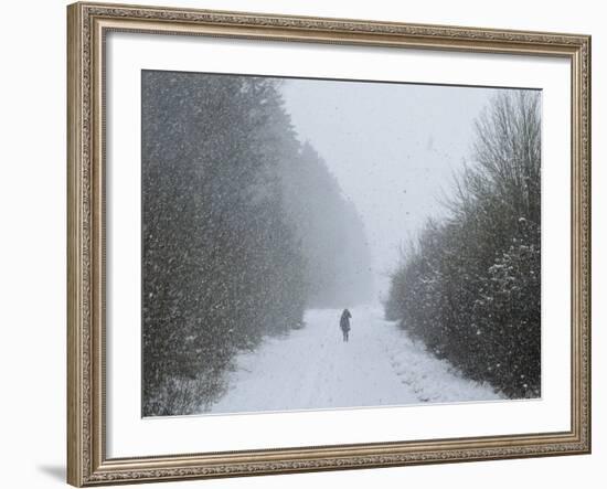 Winter Landscape, Near Villingen-Schwenningen, Black Forest, Baden-Wurttemberg, Germany, Europe-Jochen Schlenker-Framed Photographic Print